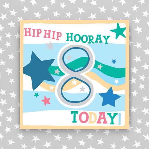 Picture of HIP HIP HOORAY 8 TODAY BLUE